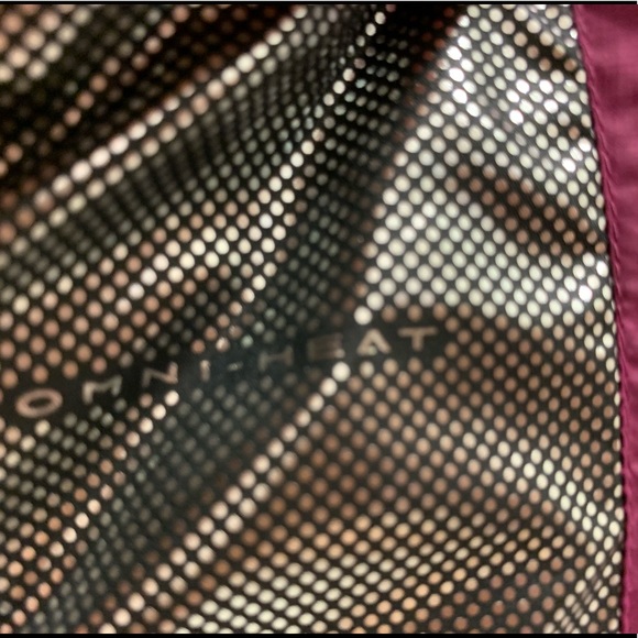 NWOT WOMENS PURPLE COLUMBIA-SPORTSWEAR METALLIC OMNI-HEAT FLUFFY DOWN HOOD VEST - Picture 8 of 11